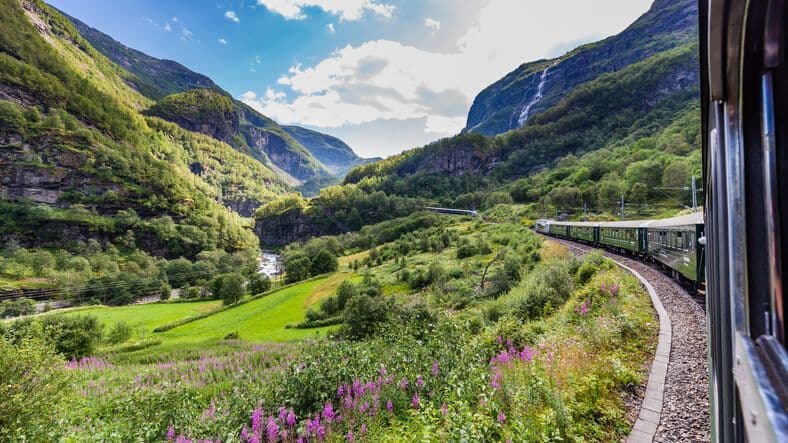 Paysage depuis le train